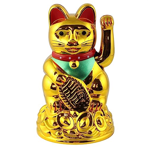 Freak Scene Glückskatze - Maneki-Neko - Winkekatze - 11 cm - Gold von Freak Scene