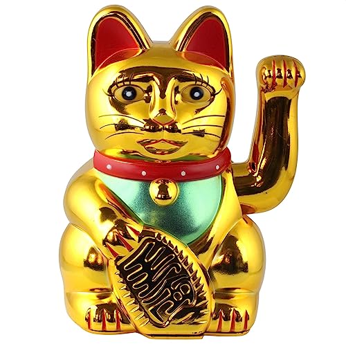 Freak Scene Glückskatze - Maneki-Neko - Winkekatze - 15 cm - Gold von Freak Scene