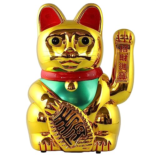 Freak Scene Glückskatze - Maneki-Neko - Winkekatze - 30 cm - Gold von Freak Scene
