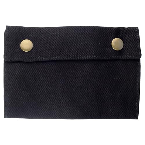 Tabakbeutel schwarz messing Tabaktasche Drehertasche von Freak Scene