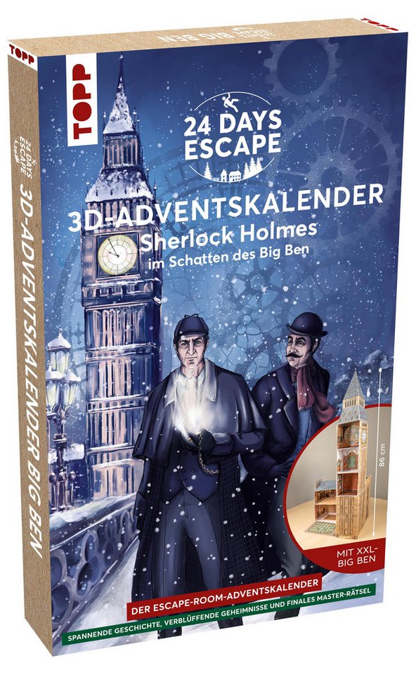 Frech Verlag Adventskalender 24 DAYS ESCAPE 3D-Adventskalender - Sherlock Holmes im Schatten des... Frech Verlag Adventskalender 24 DAYS ESCAPE 3D-Adventskalender - Sherlock Holmes im Schatten des... von Frech Verlag