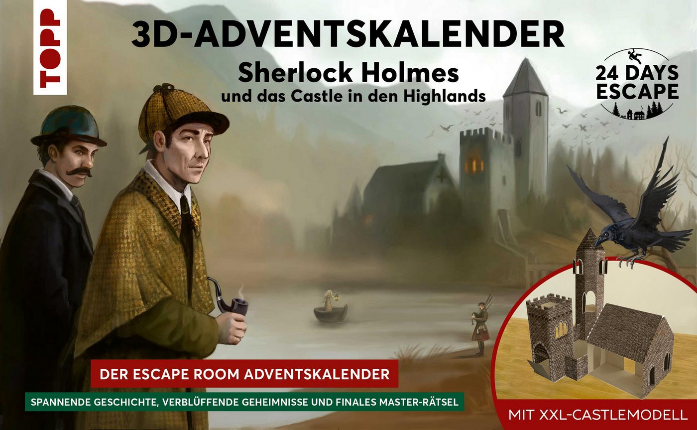 Frech Verlag Adventskalender 24 DAYS ESCAPE 3D-Adventskalender - Sherlock Holmes und das Castle ... Frech Verlag Adventskalender 24 DAYS ESCAPE 3D-Adventskalender - Sherlock Holmes und das Castle ... von Frech Verlag