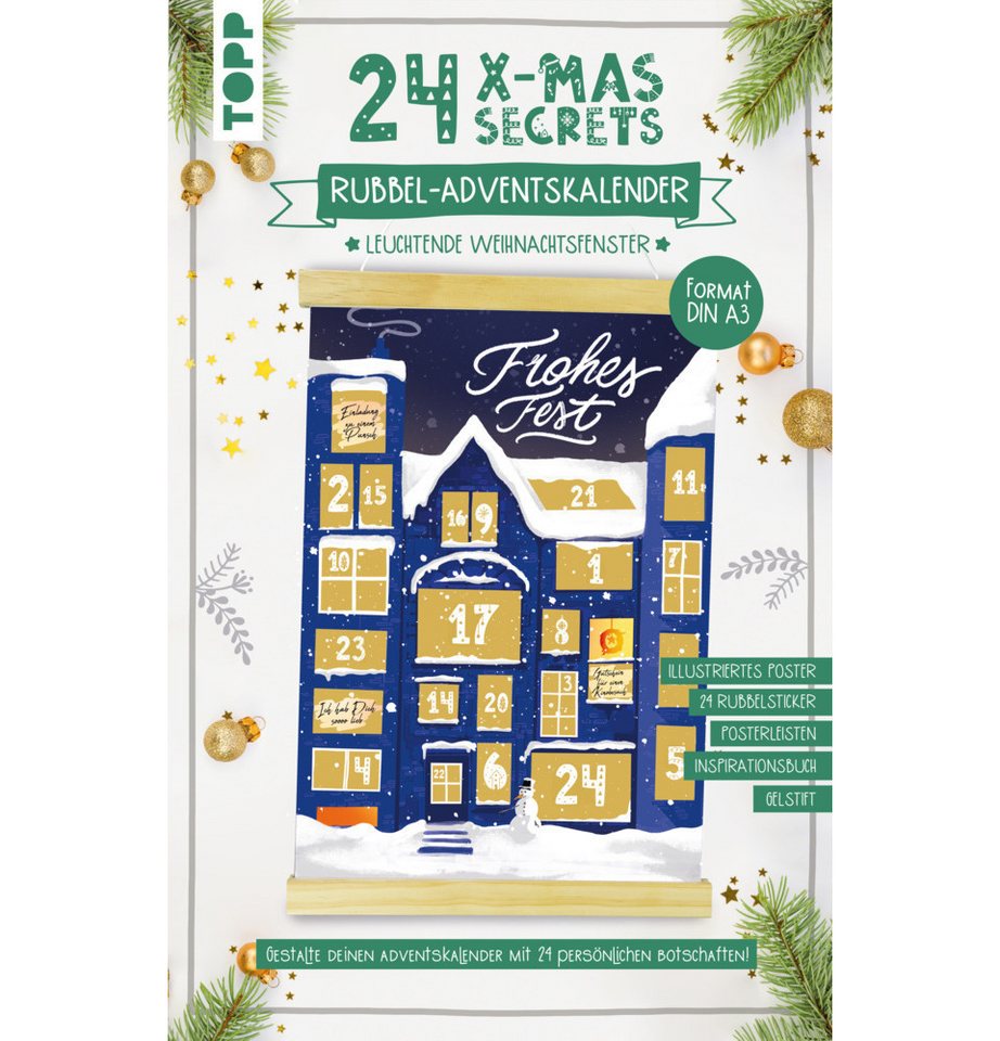 Frech Verlag Adventskalender 24 X-MAS SECRETS - Rubbel-Adventskalender - Leuchtende Weihnachtsfe... Frech Verlag Adventskalender 24 X-MAS SECRETS - Rubbel-Adventskalender - Leuchtende Weihnachtsfe... von Frech Verlag