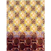 Geist-Wachs-Mode 2, 65 cm X 150cm Gelb Gold Burgund Tischdecke von Frechkacreation