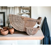 Geschnitzte Wale Aus Holz/2Er Set Rustikales Küsten Dekor Mutter Und Baby Wal Durchdachtes Geschenk Akzent Im Stil von FredFoundIt