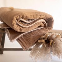 Warme Personalisierte Kuscheldecke Für Erwachsene Und Kinder Aus Musselin Wellnessfleece - 140x200cm- Das Perfekte Geschenk Zum Einzug von FreddysHomeNo1