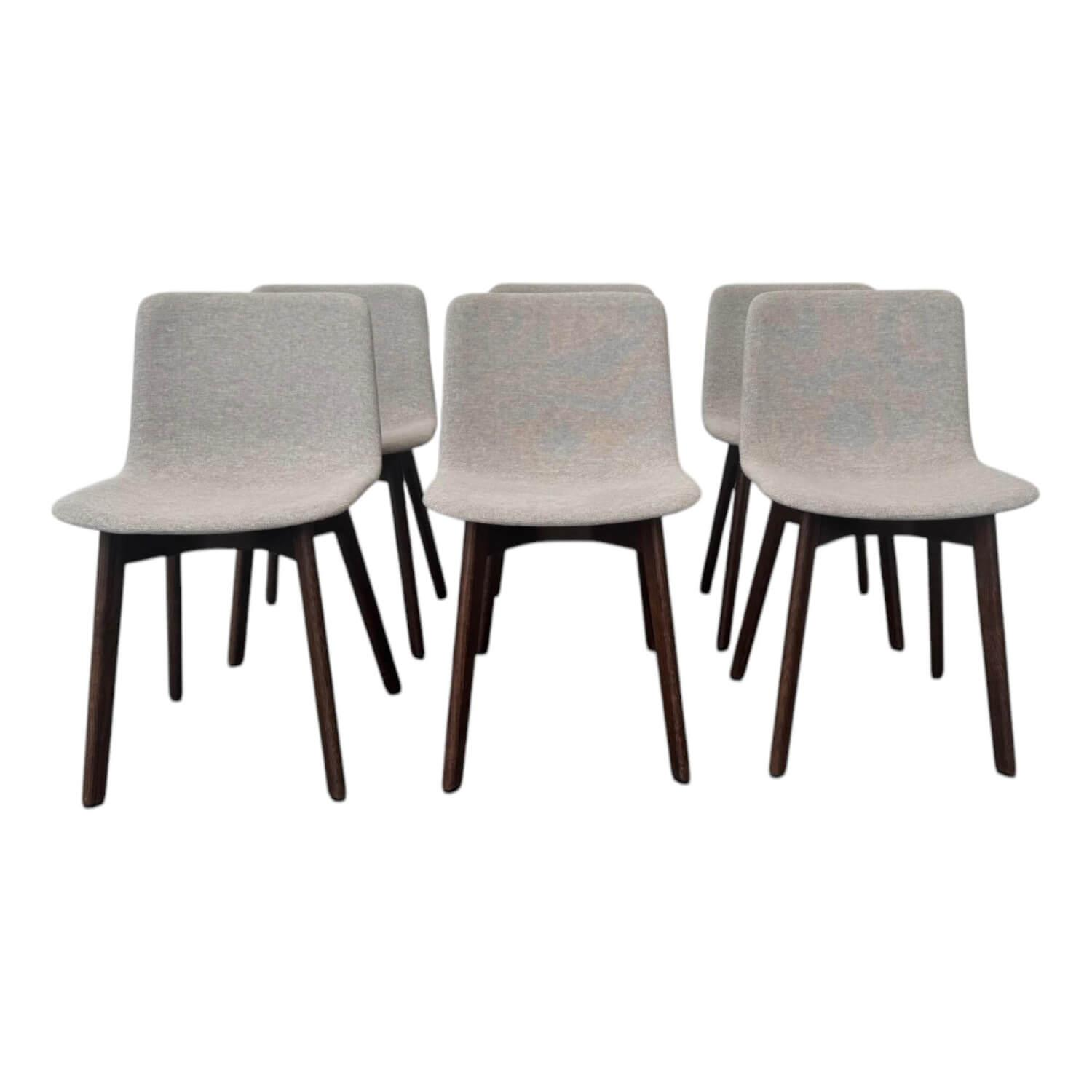 6er Set Stuhl Pato Stoff Kvadrat Clay 0012 Grau Gestell Geräucherte Eiche Gebeiz... 6er Set Stuhl Pato Stoff Kvadrat Clay 0012 Grau Gestell Geräucherte Eiche Gebeiz... von Fredericia