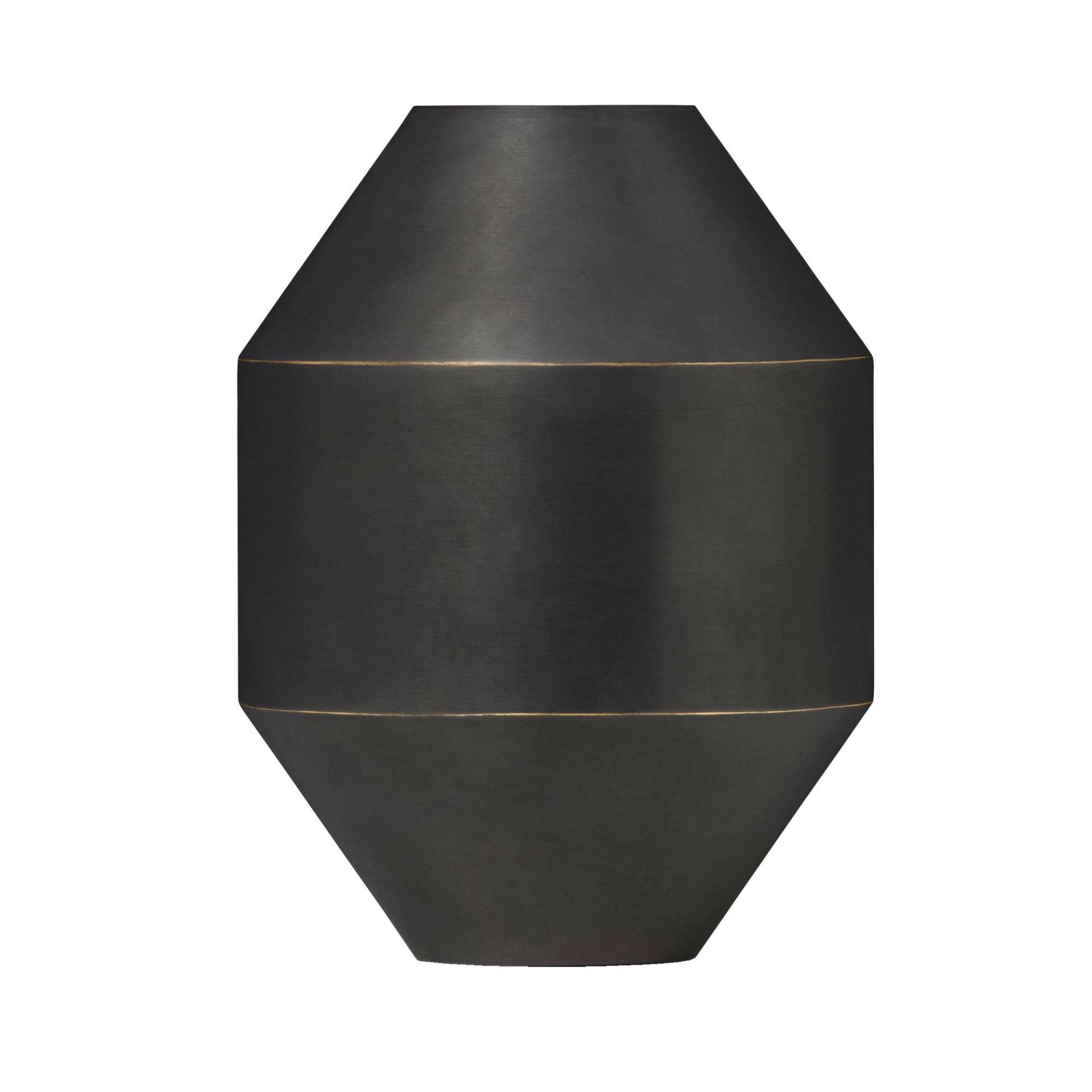 Fredericia - Hydro Vase H 20cm - schwarz/oxidiert/H x Ø 20x15cm von Fredericia