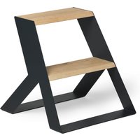 Frederik Roijé - Split Step Trittleiter, Eiche massiv / dunkelgrau von Frederik Roijé