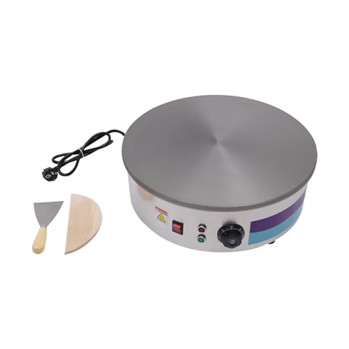 Crepegerät, 45cm platte 220V 2800W Gewerbe SX-450P Profi Crêpes Maker Platte Gastro Crepesmaker für Pfannkuchen, Pan Cakes, Omeletts, Palatschinken von Frederimo