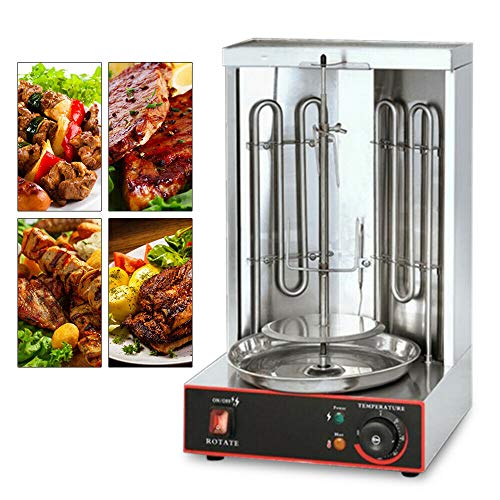 Frederimo Elektrischer Dönergrill für Zuhause, 3000W Elektrische Tischgrills, Döner/Hähnchen/Kebap/Schaschlik/Gyrosgrill, 50-300℃ Temperaturbereich, 29.5 x 30 48cm von Frederimo