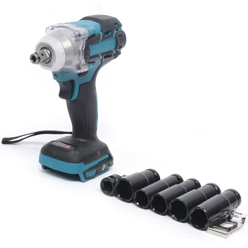 Frederimo Elektro-Schlagschrauber, 18V 1/2'' 520Nm Schlüssel Power Tool mit LED-Licht Akku Bürstenloser Schlagschrauber von Frederimo