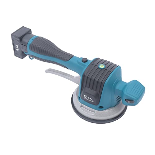 Fliesenleger Maschine Mit 2 Batterien, 25V Electric Handheld Saugheber Fliesenvibrator 6-Gang Tile Vibrator Keramikfliesen Rüttler Richtmaschine für Bodenfliesen und Wandfliesen von Frederimo