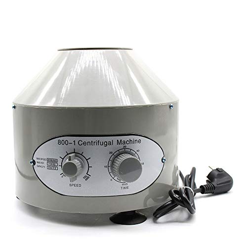 Labor Zentrifuge Tischzentrifuge, Laborzentrifuge Elektrische medizinische Zentrifuge 800-1 4000U/min Centrifuge 20ml*6 von Frederimo