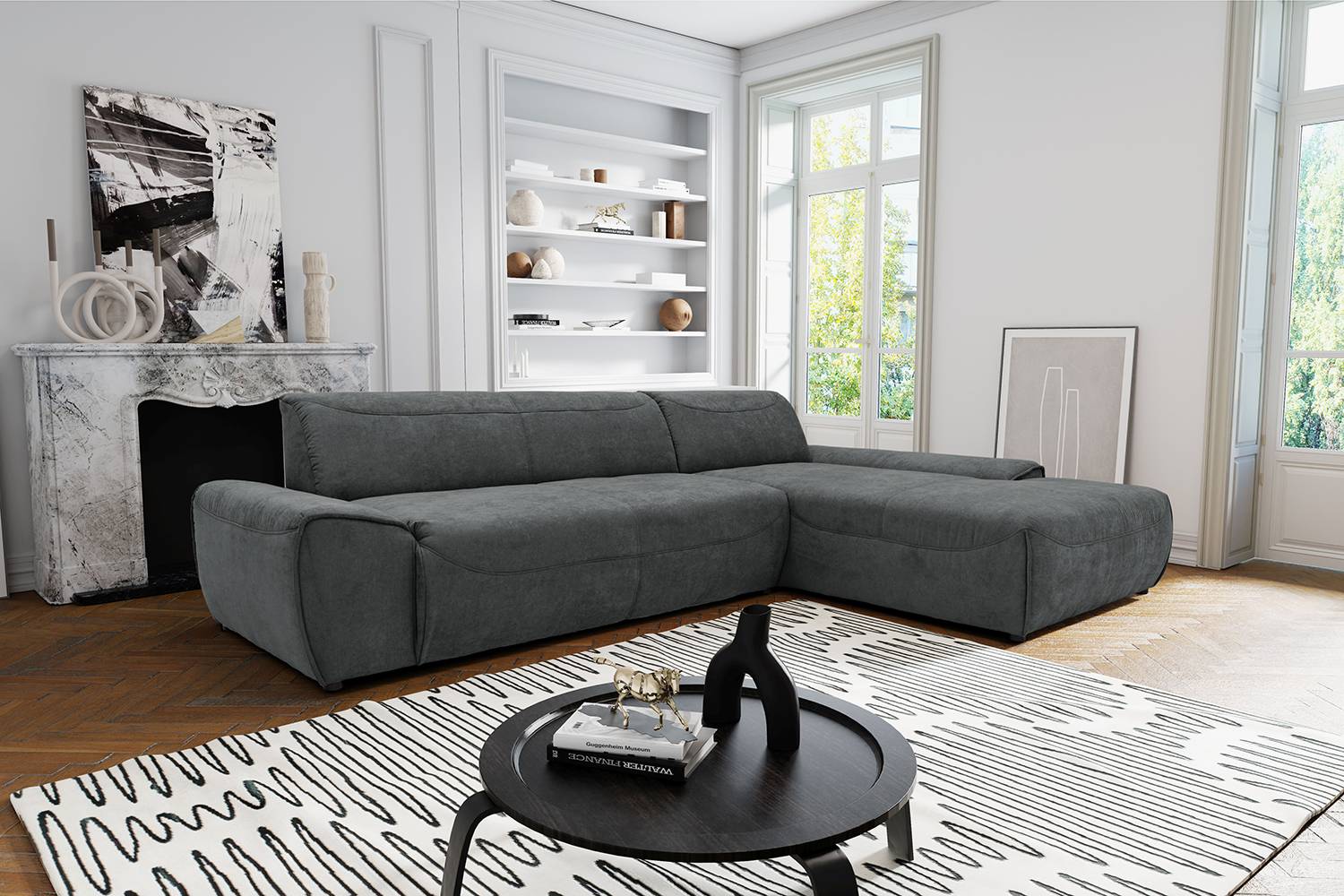 Ecksofa Paolos mit Longchair von Fredriks