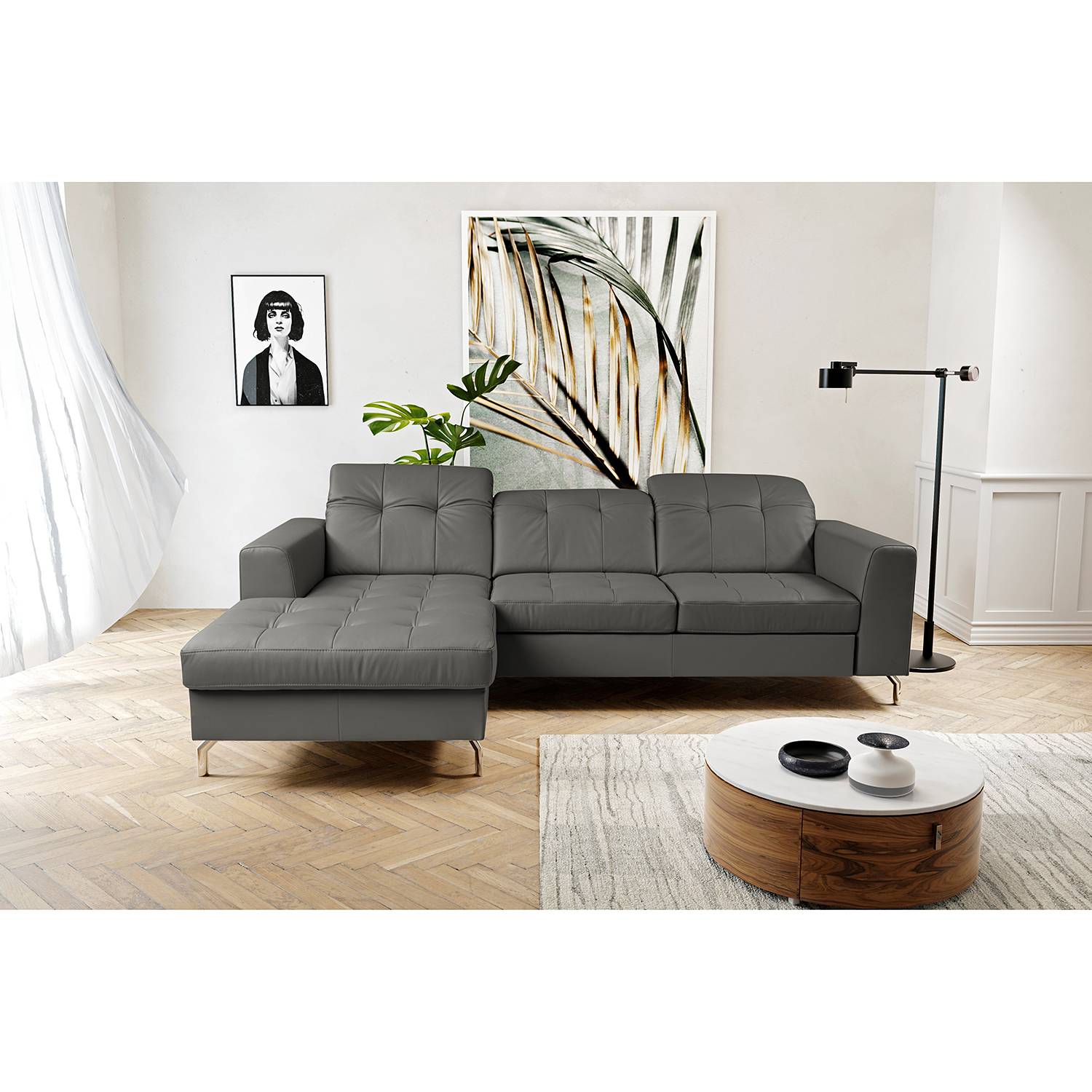 Ecksofa White Pine mit Longchair von Fredriks