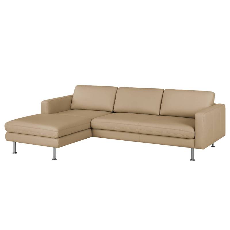 Fredriks Ecksofa Bivona I Sand Echtleder 236x77x165 cm (BxHxT) Modern von Fredriks