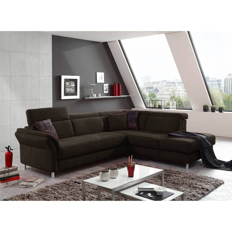 Fredriks Ecksofa Calang Espresso Webstoff 267x97x228 cm (BxHxT) mit Schlaffunktion/Bettkasten Modern von sit&more