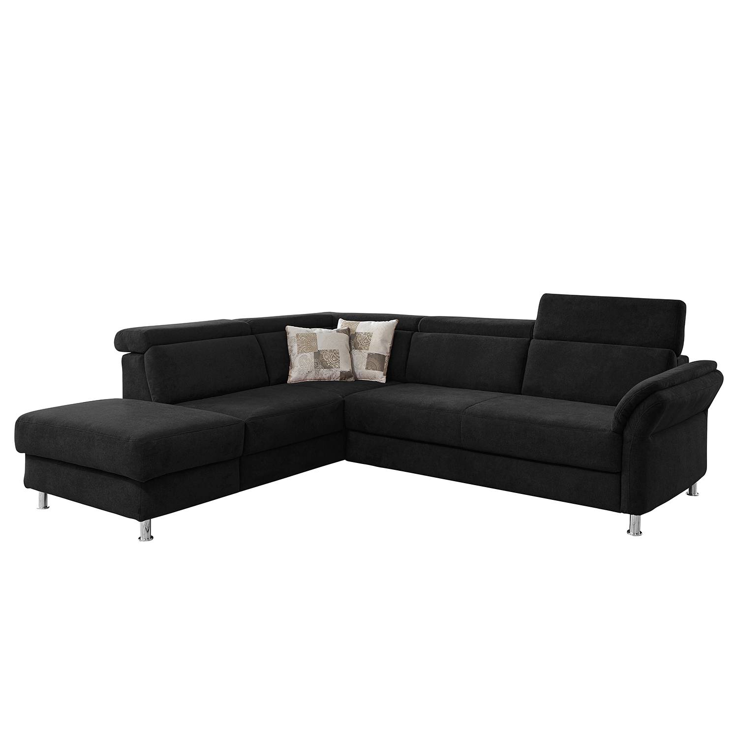 Fredriks Ecksofa Calang Schwarz Webstoff 267x97x228 cm (BxHxT) mit Schlaffunktion/Bettkasten Modern von sit&more