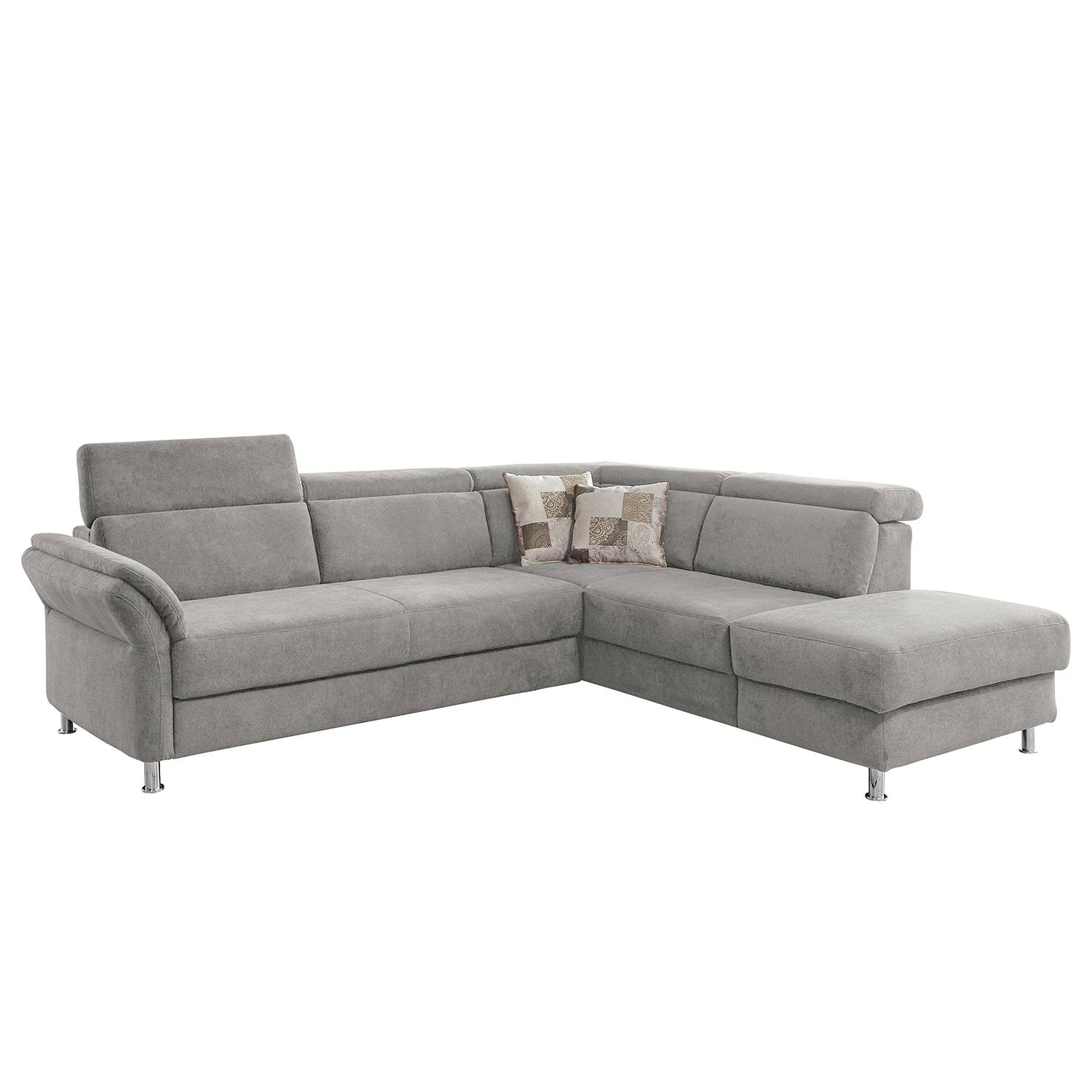 Fredriks Ecksofa Calang Silbergrau Webstoff 267x97x228 cm (BxHxT) mit Schlaffunktion/Bettkasten Modern von sit&more