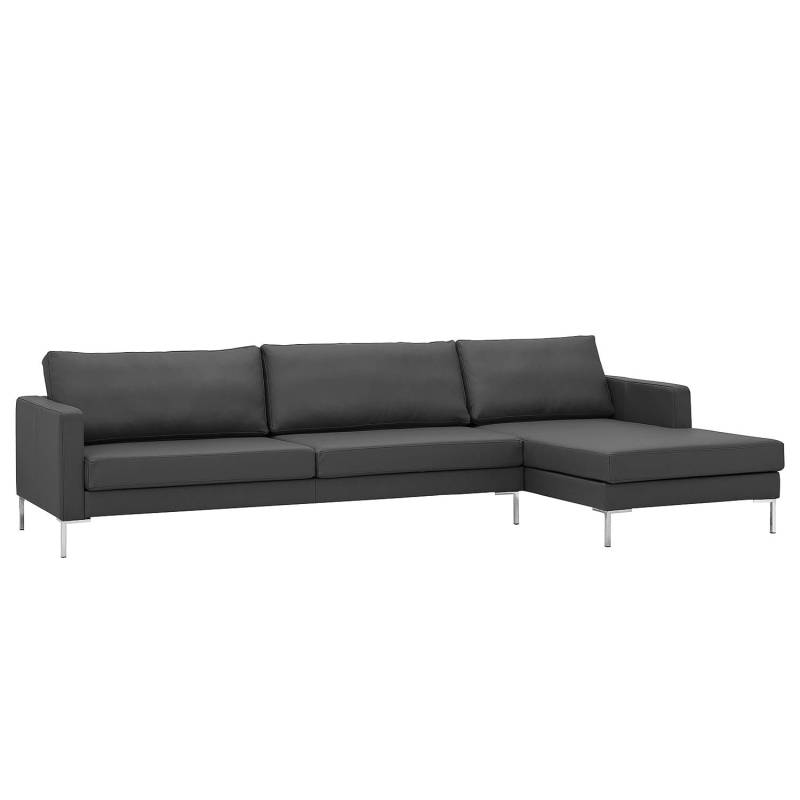 Fredriks Ecksofa Portobello Anthrazit Echtleder 293x75x155 cm (BxHxT) Modern von Fredriks