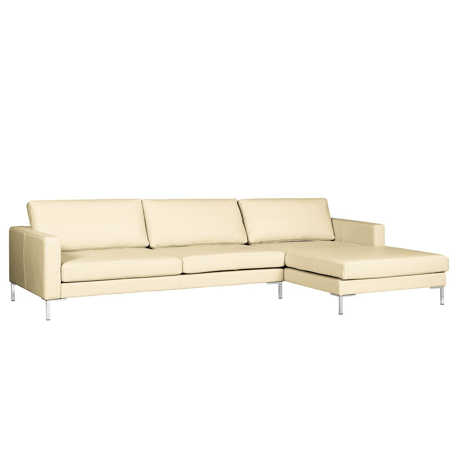 Fredriks Ecksofa Portobello IV Creme Echtleder 293x75x155 cm von Fredriks