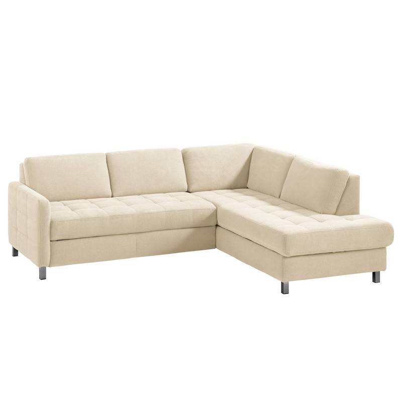 Fredriks Ecksofa Tanete Creme Webstoff 233x80x196 cm von sit&more