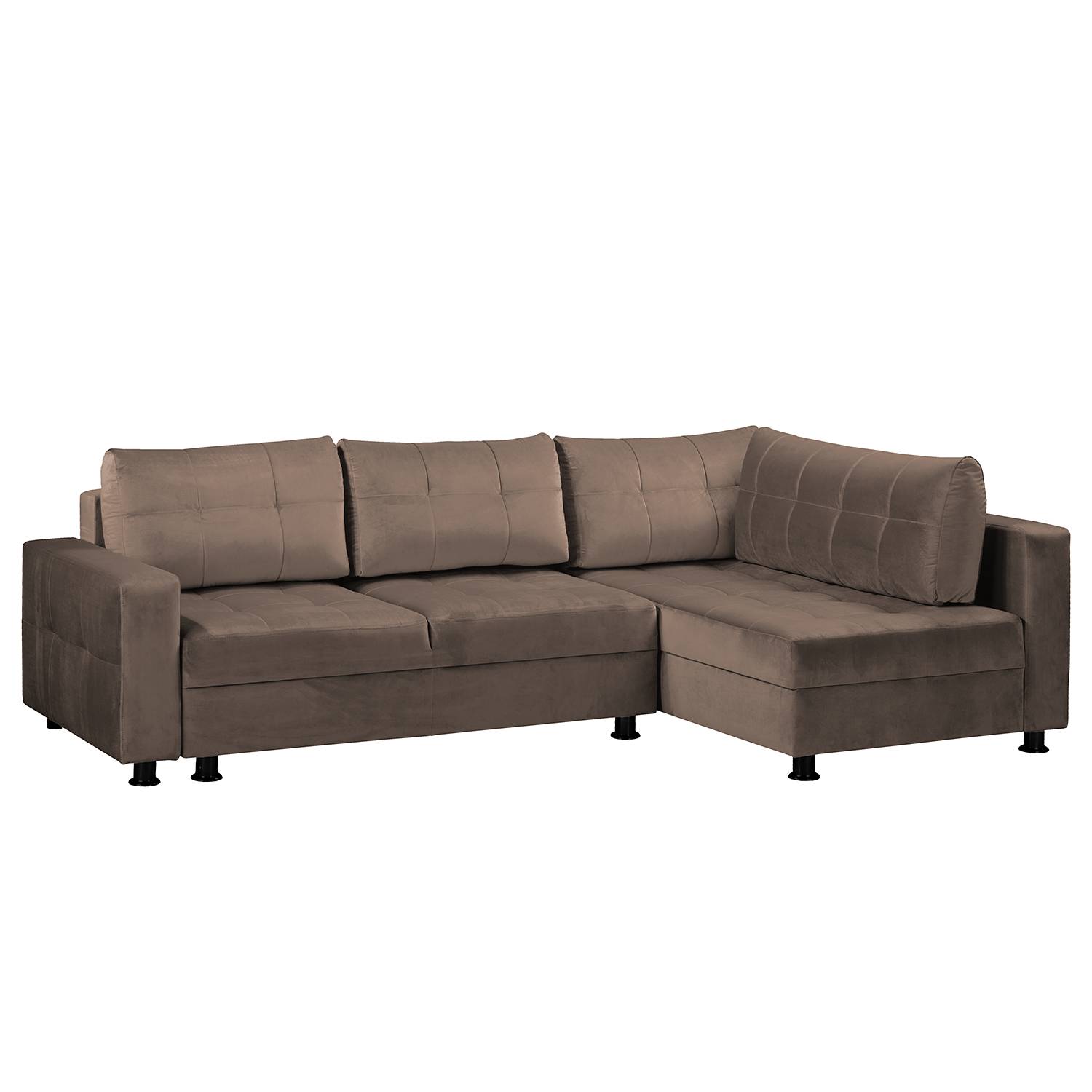 Fredriks Ecksofa Upwell II Braun 100% Polyester 266x72x167 cm (BxHxT) mit Schlaffunktion/Bettkasten Modern von Fredriks