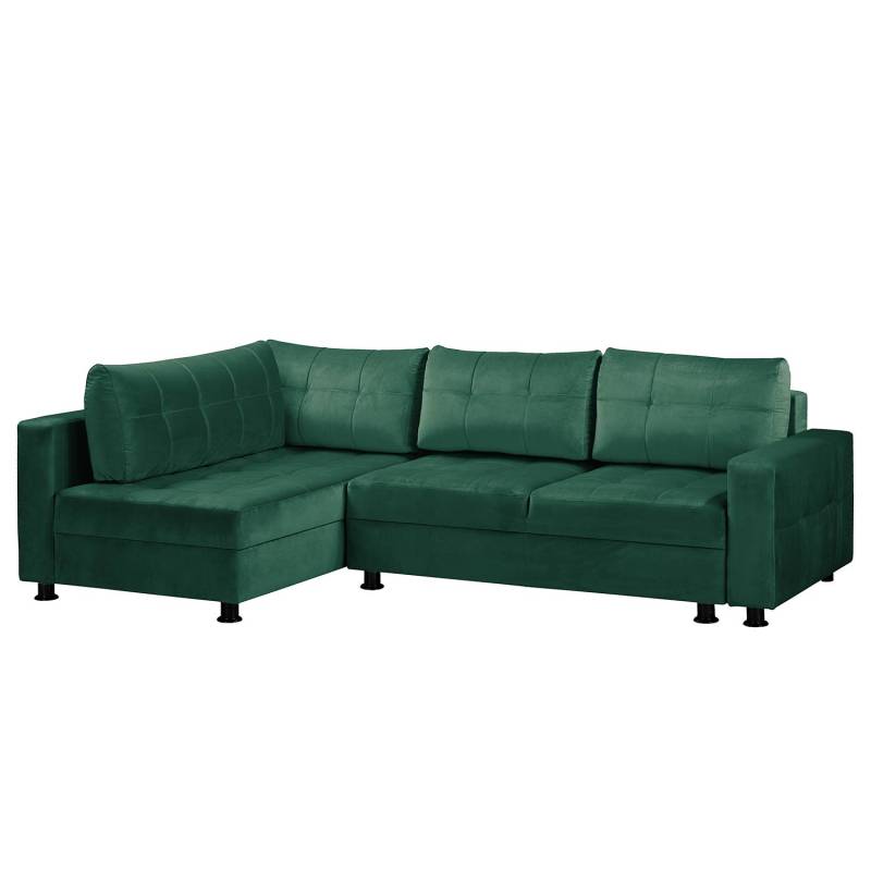 Fredriks Ecksofa Upwell II Dunkelgrün 100% Polyester 266x72x167 cm (BxHxT) mit Schlaffunktion/Bettkasten Modern von Fredriks