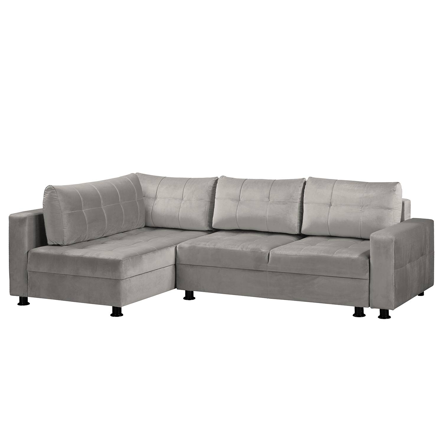 Fredriks Ecksofa Upwell II Grau 100% Polyester 266x72x167 cm (BxHxT) mit Schlaffunktion/Bettkasten Modern von Fredriks