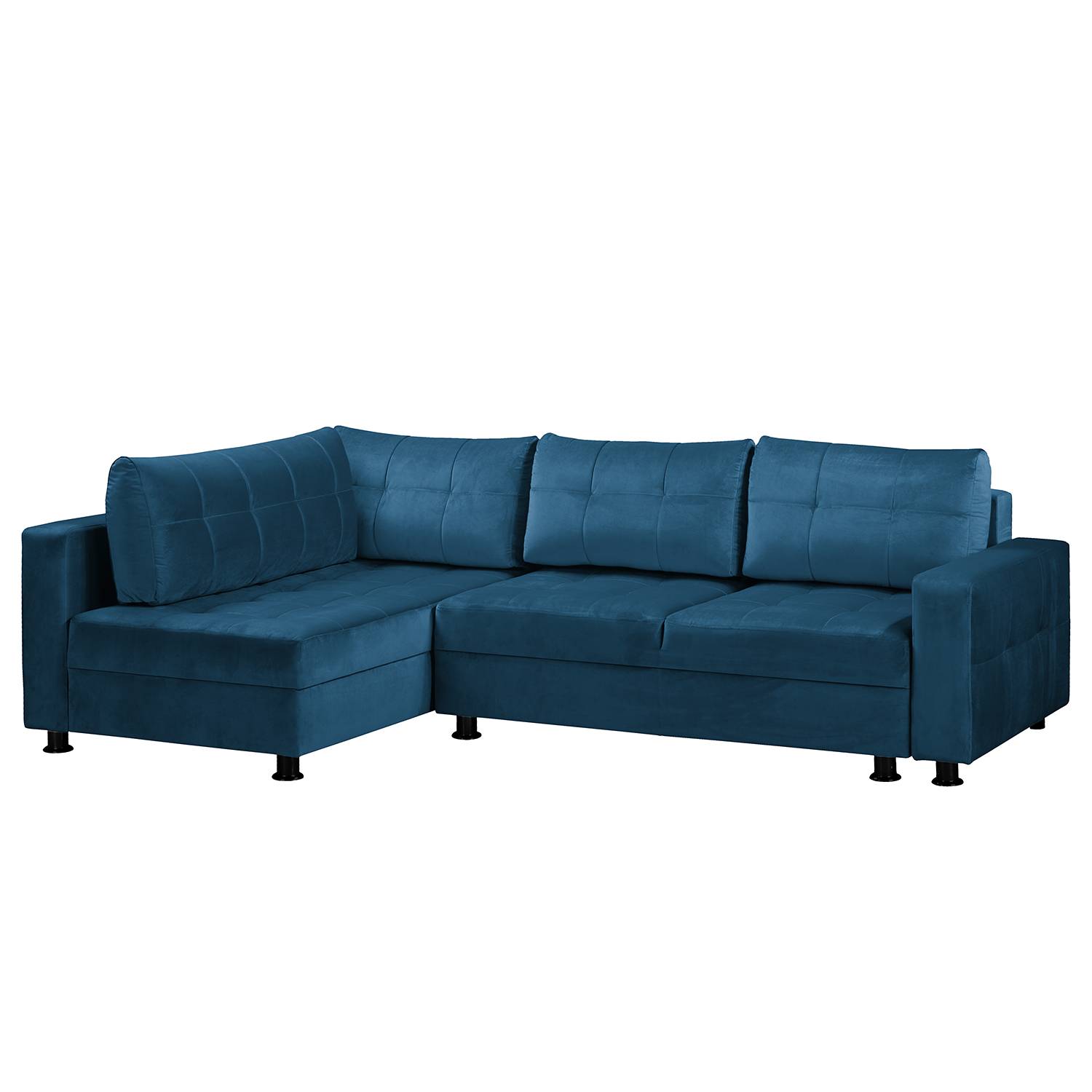 Fredriks Ecksofa Upwell II Marineblau 100% Polyester 266x72x167 cm (BxHxT) mit Schlaffunktion/Bettkasten Modern von Fredriks