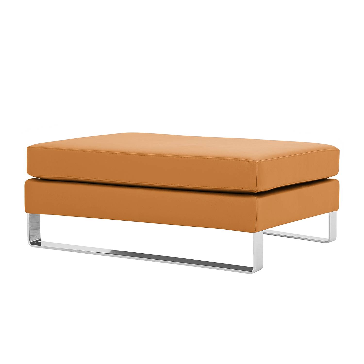 Fredriks Polsterhocker Portobello Cognac Echtleder 62x38x85 cm (BxHxT) Modern von Fredriks