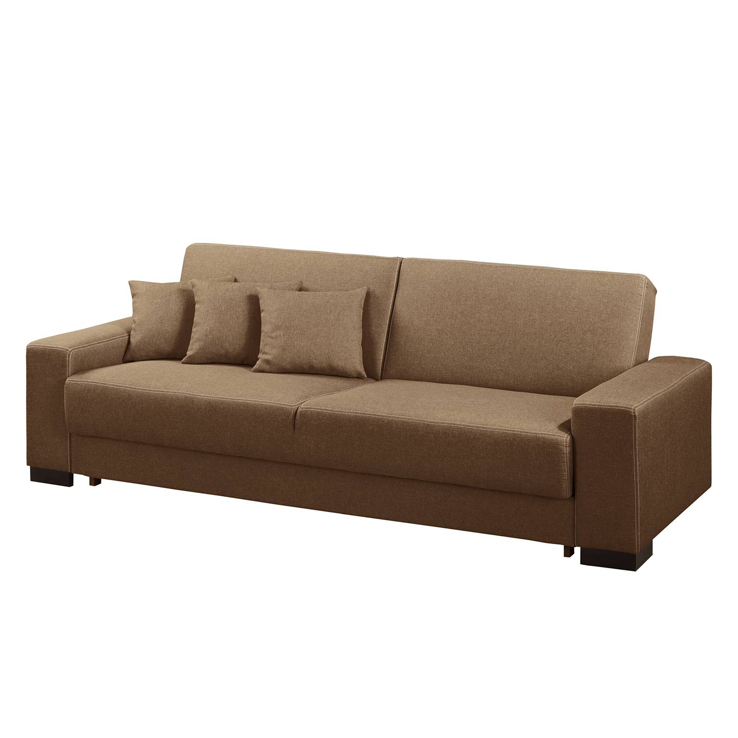 Fredriks Schlafsofa Forcett Latte Macchiato Webstoff 233x83x96 cm von Fredriks