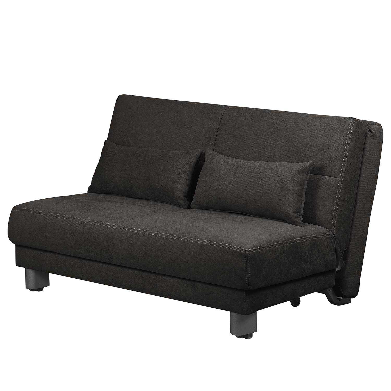 Fredriks Schlafsofa Tenorio Schwarz Microfaser 140x86x92 cm mit Schlaffunktion von Fredriks