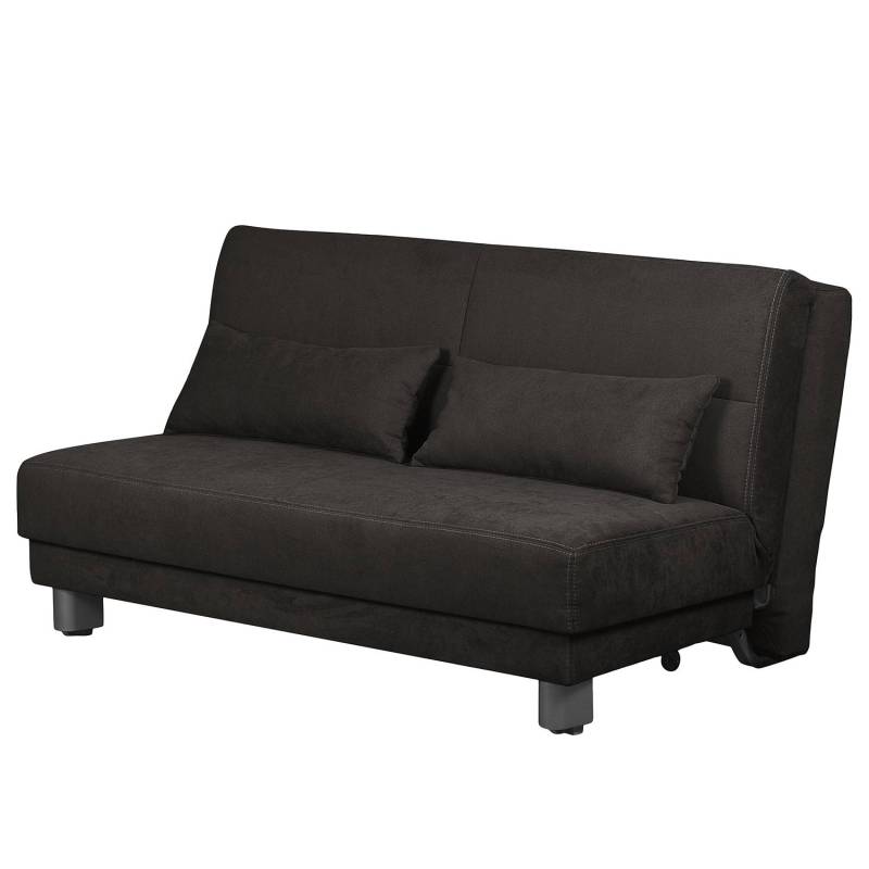 Fredriks Schlafsofa Tenorio Schwarz Microfaser 156x86x92 cm mit Schlaffunktion von Fredriks