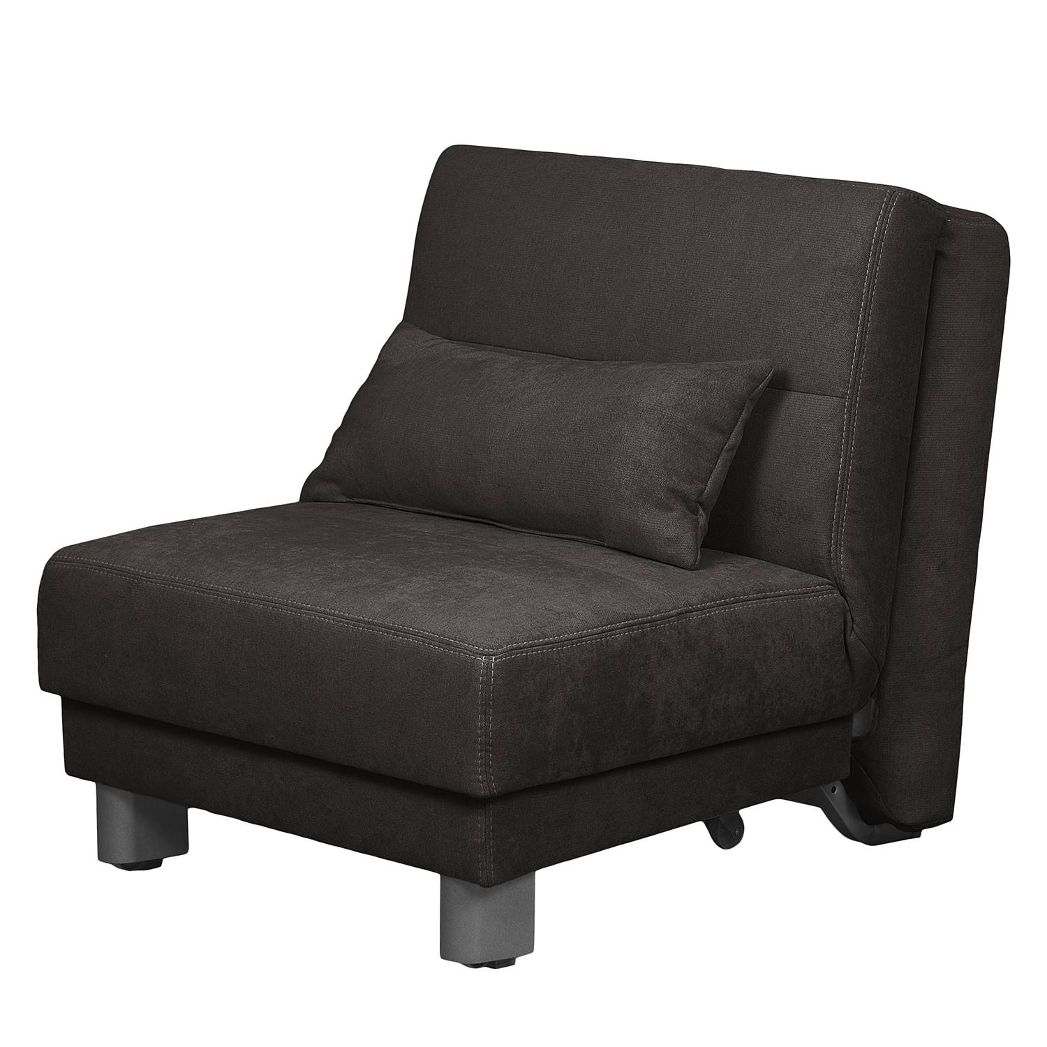 Fredriks Schlafsofa Tenorio Schwarz Microfaser 80x86x92 cm mit Schlaffunktion von Fredriks