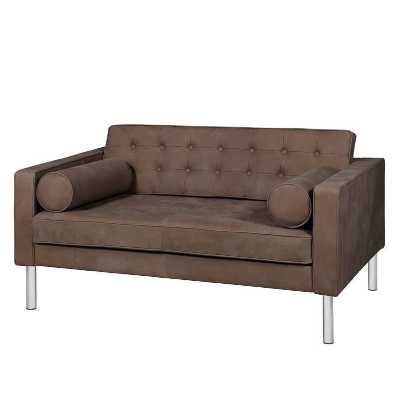 Fredriks Sofa Chelsea IV 2-Sitzer Dunkelbraun Echtleder 146x71x85 cm von Fredriks