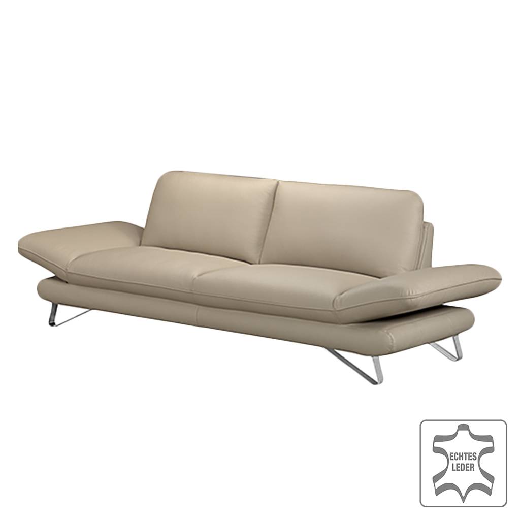 Fredriks Sofa Enzo 2,5-Sitzer Beige Echtleder 215x83x95 cm (BxHxT) Modern von Fredriks