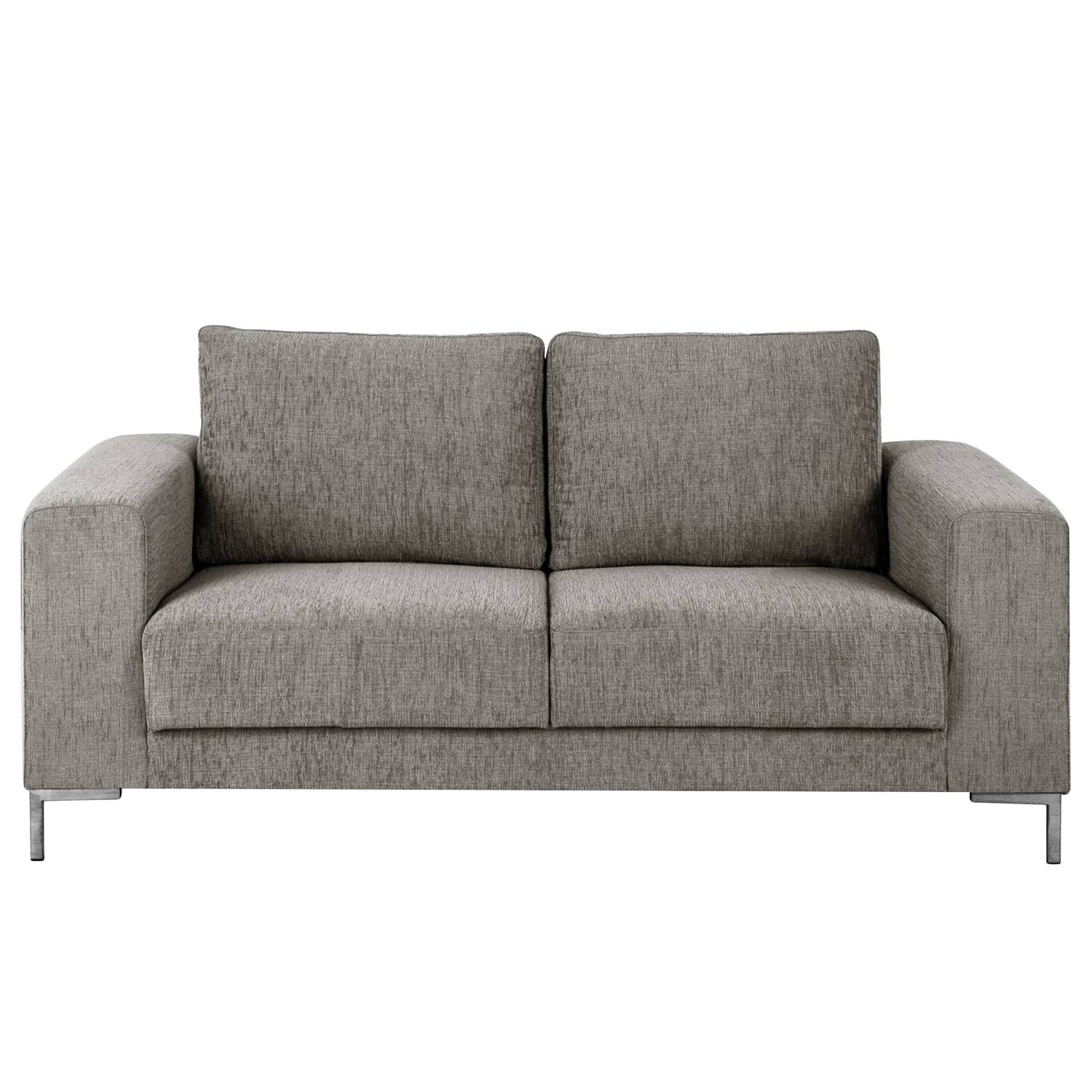 home24 Sofa Summer 2-Sitzer Grau Webstoff Madu 171 x 82 x 90cm Modern von home24