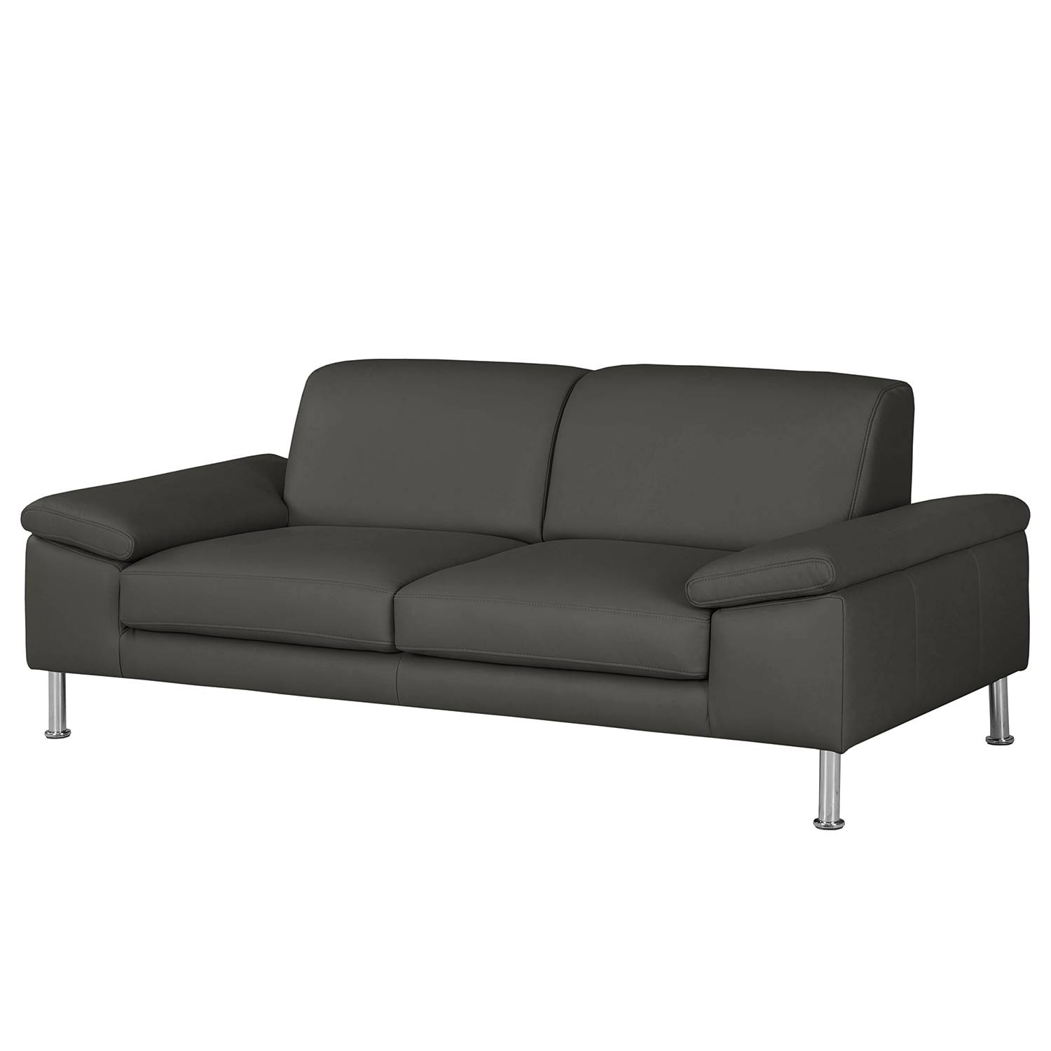 Fredriks Sofa Termon IV 2-Sitzer Anthrazit Echtleder 204x82x90 cm (BxHxT) Modern von Fredriks