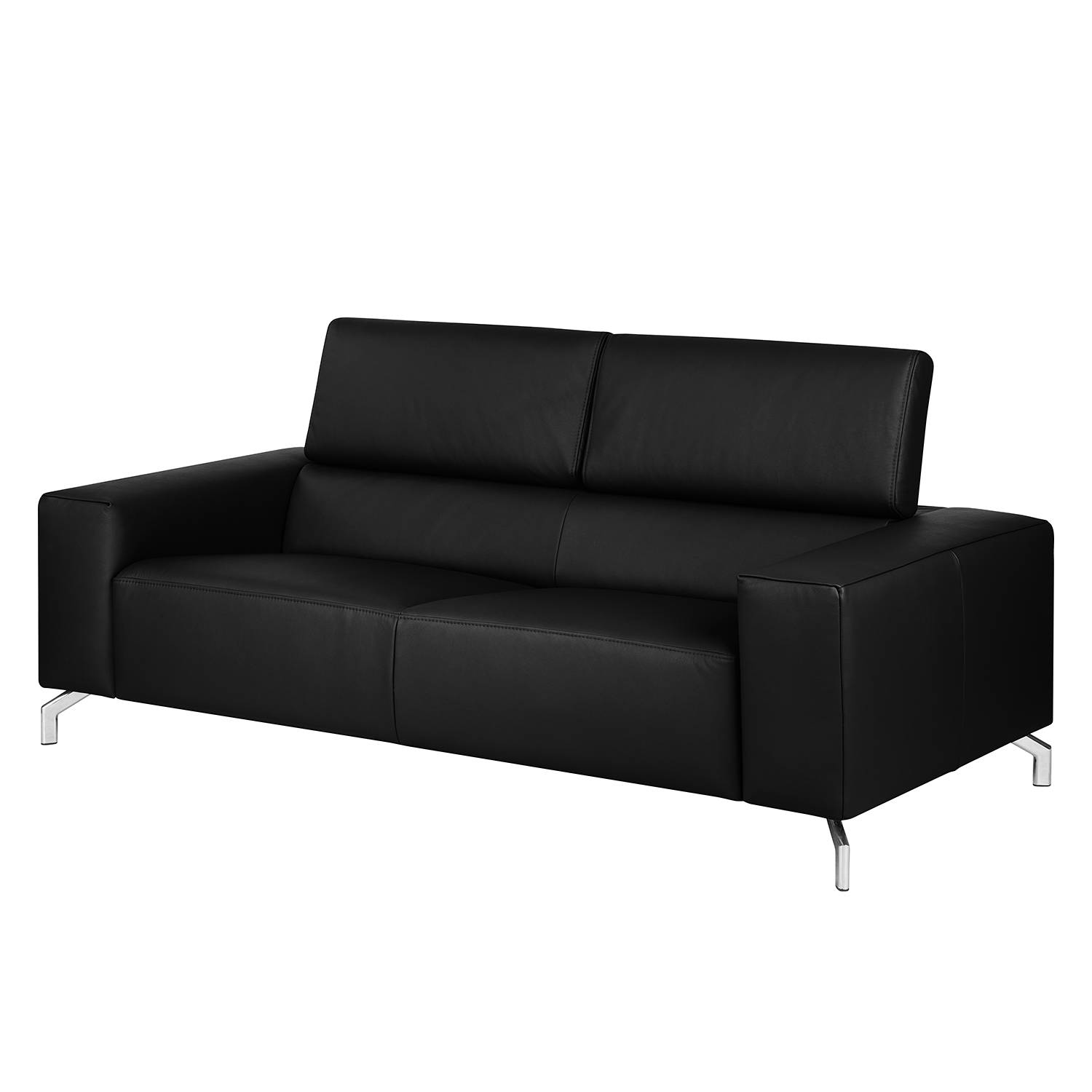 Fredriks Sofa Varberg 2,5-Sitzer Schwarz Kunstleder 197x75x106 cm von home24