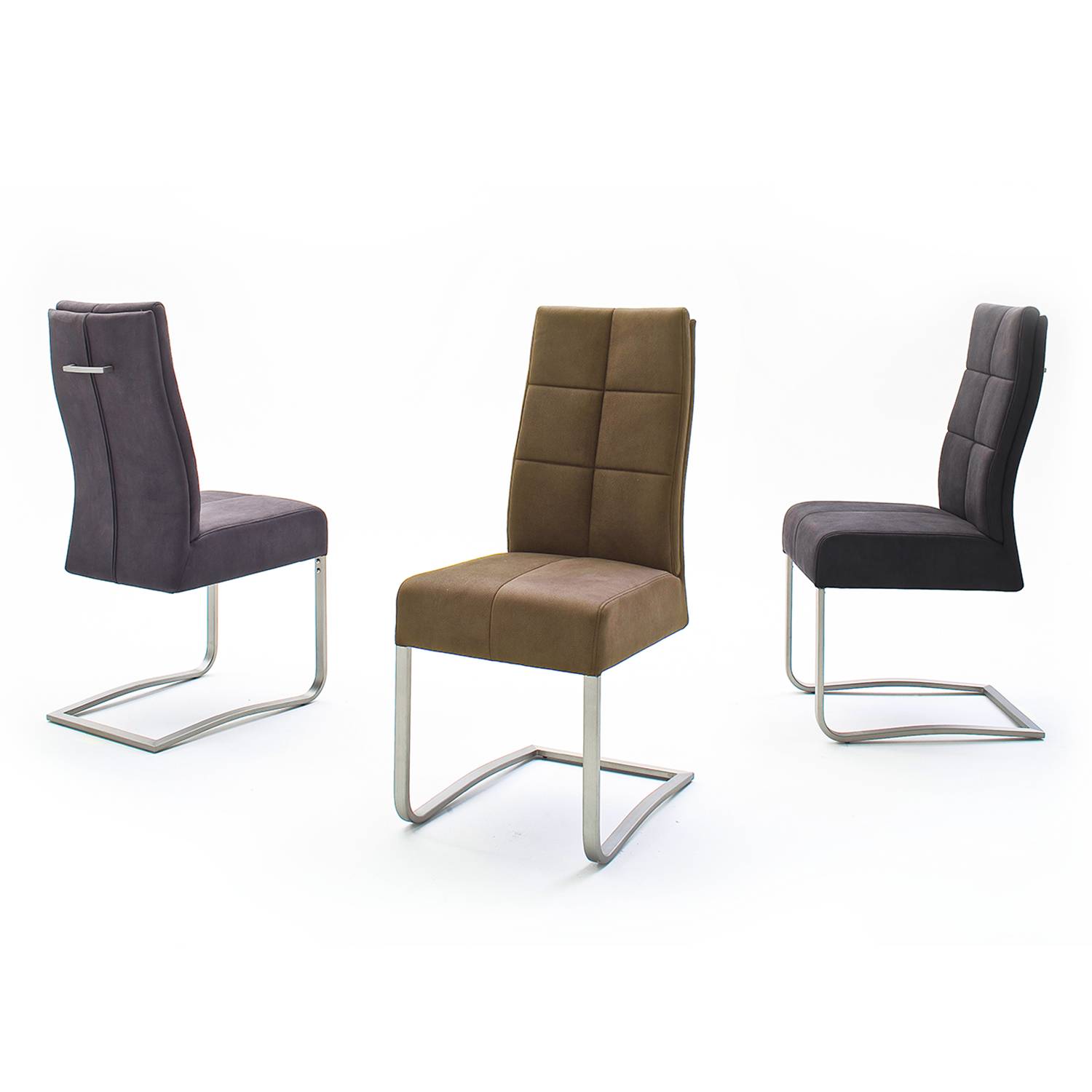 home24 Freischwinger Bury II 2er-Set 46 x 102 x 61cm Beige/Sand von home24