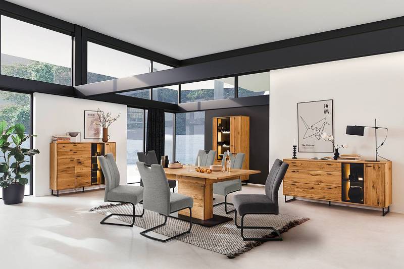 home24 Freischwinger Douako 2er-Set 49 x 98 x 63cm Grau/Anthrazit von home24