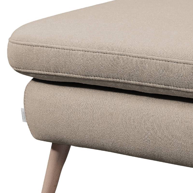 home24 Polsterhocker Sawston II Beige/Beige von home24