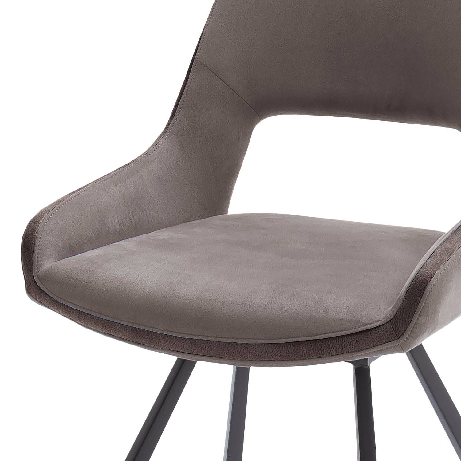 home24 Polsterstuhl Buksam 2er-Set 54 x 90 x 60cm Braun/Cappuccino home24 Polsterstuhl Buksam 2er-Set 54 x 90 x 60cm Braun/Cappuccino von home24