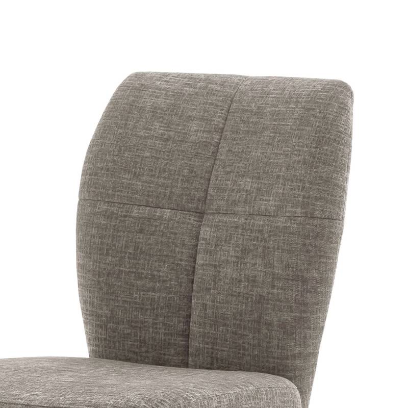home24 Drehbarer Polsterstuhl Mitrova 2er-Set 48 x 88 x 61cm Braun/Cappuccino von home24