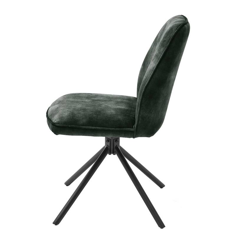 home24 Polsterstuhl Oaklawn 2er-Set 52 x 89 x 64cm Grün/Olivgrün von home24