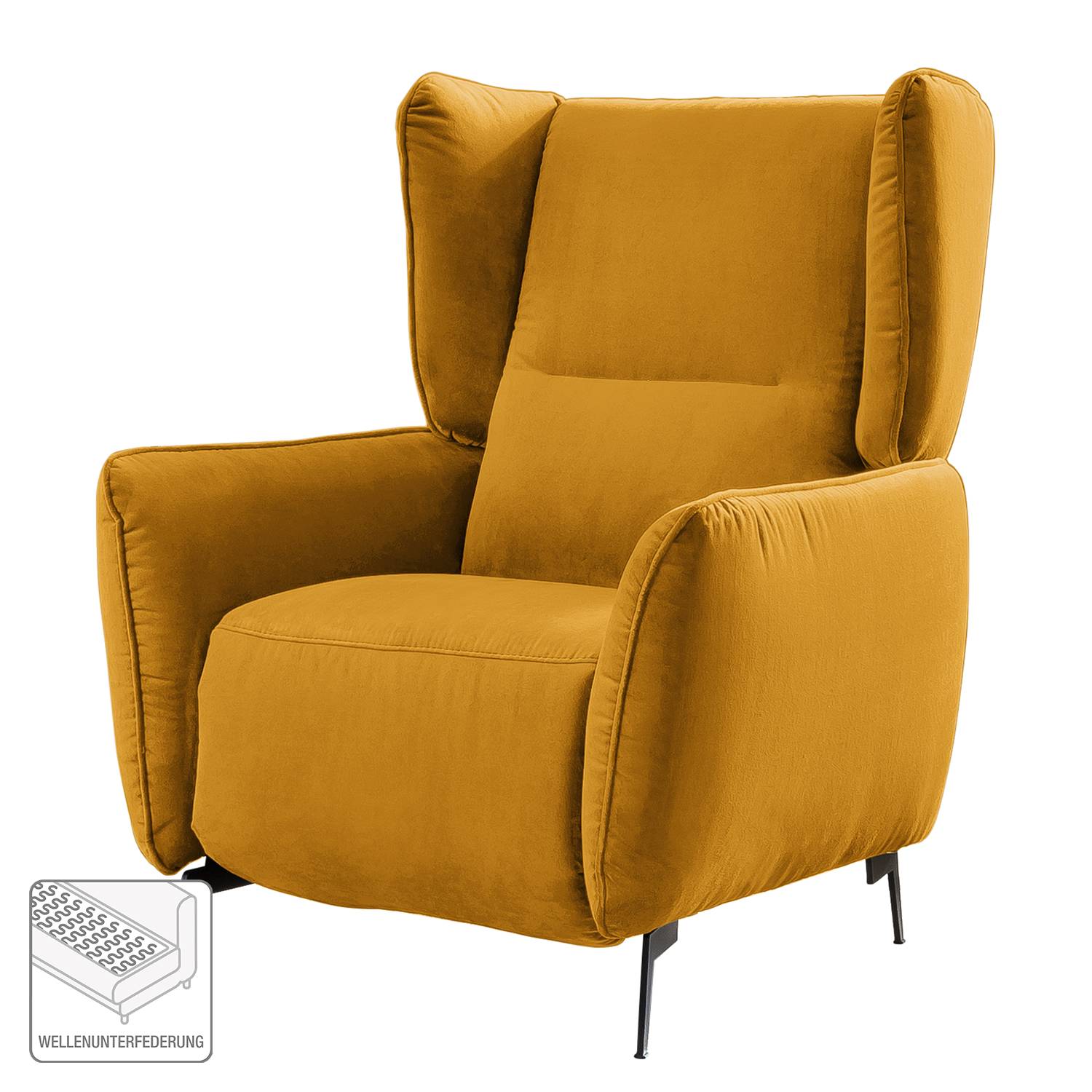 home24 Sessel Lehi Gelb/Senfgelb Samt Relaxfunktion ohne Hocker 90 x 109 x 90cm home24 Sessel Lehi Gelb/Senfgelb Samt Relaxfunktion ohne Hocker 90 x 109 x 90cm von home24
