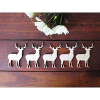 5 Birkensperrholz Weihnachtsschmuck Rustikales Walddekor von FreeWoodPL