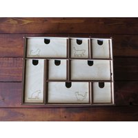 Minikiste Aus Holz Desktop-Aufbewahrungsbox Mit 8 Schubladen von FreeWoodPL